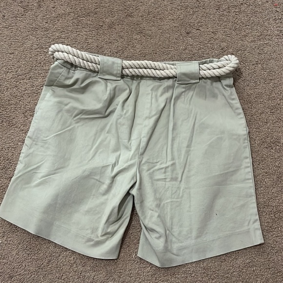 INC Nautical inspired Bermuda shorts with rope belt size 4P - Picture 4 of 5